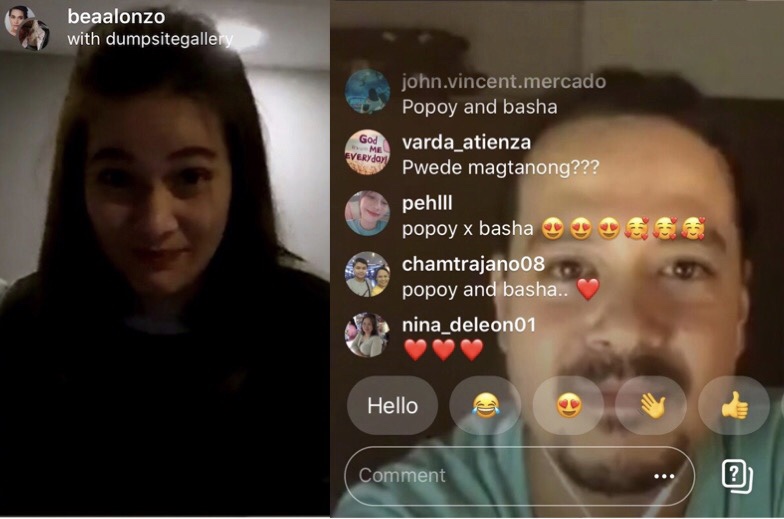 Ang nakakakilig na pag-uusap nina John Lloyd Cruz at Bea Alonzo sa IG Live