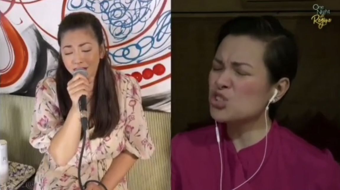 Regine Velazquez with Lea Salonga