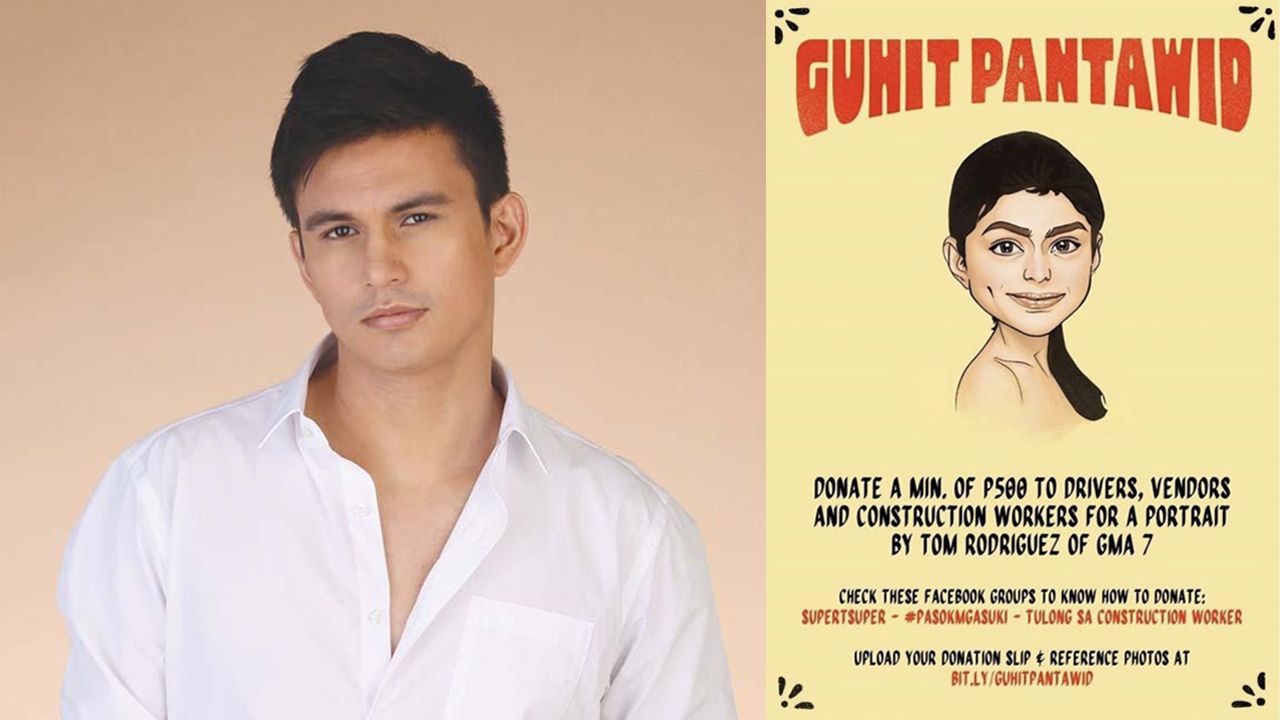 Tom Rodriguez, gumagawa ng portrait kapalit ng donasyon