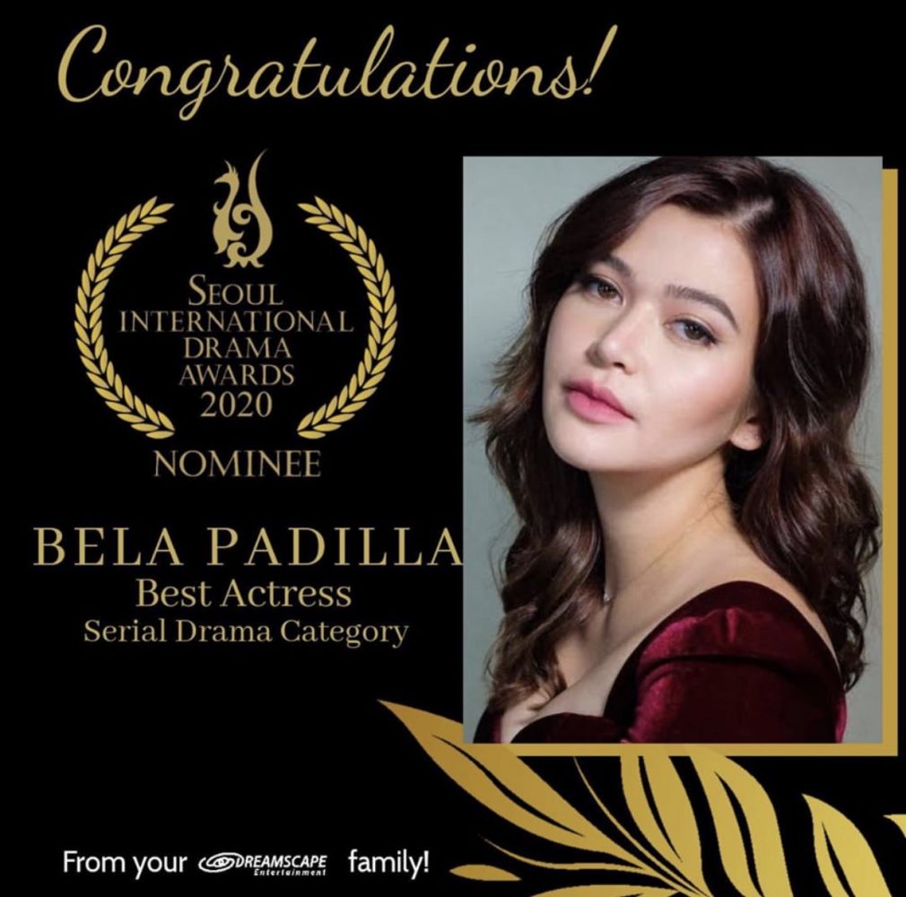 Bela Padilla, nominado sa 15th Seoul International Awards 2020